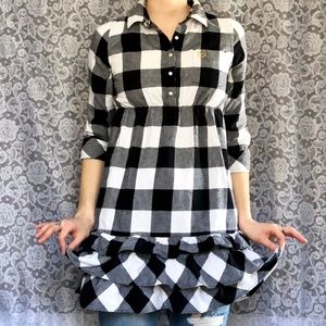 Plaid Flannel Dress Medium